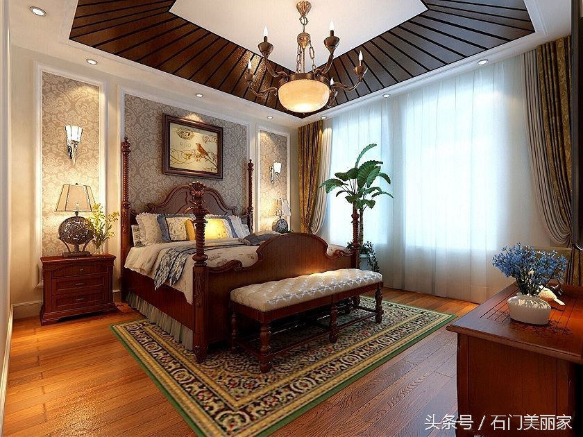 红石原著别墅装修,石家庄原河名墅360平方别墅