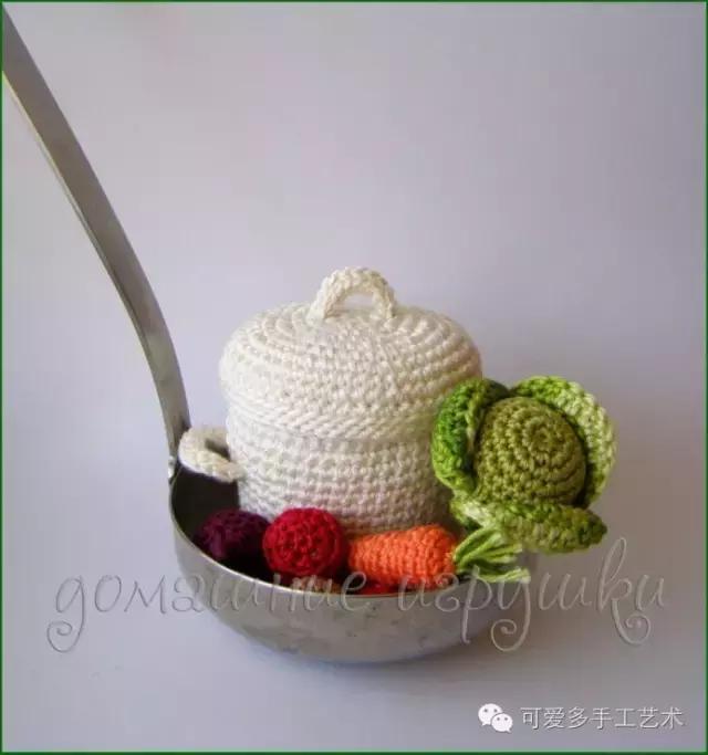 毛线编织蔬菜大全图解,手残党学会的毛线编织小技巧