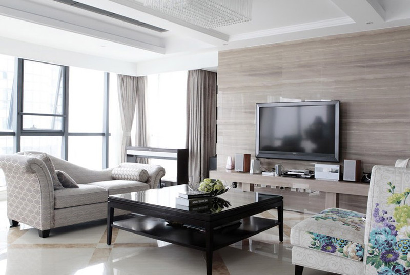 中式风格电视背景墙和沙发背景墙,好看的电视背景墙图