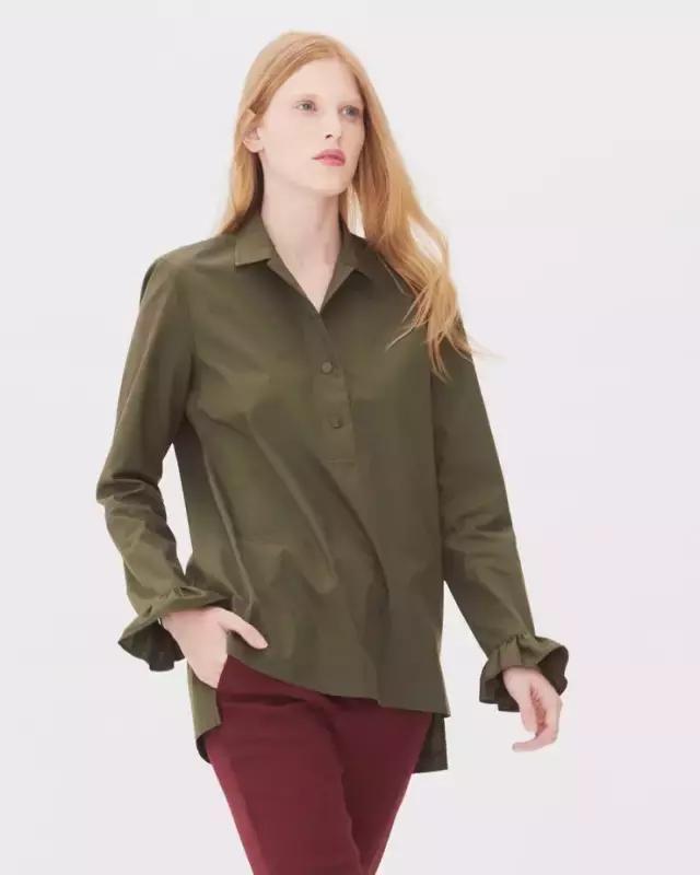 初秋减龄条纹衬衣,粉色初秋衬衣气质百搭