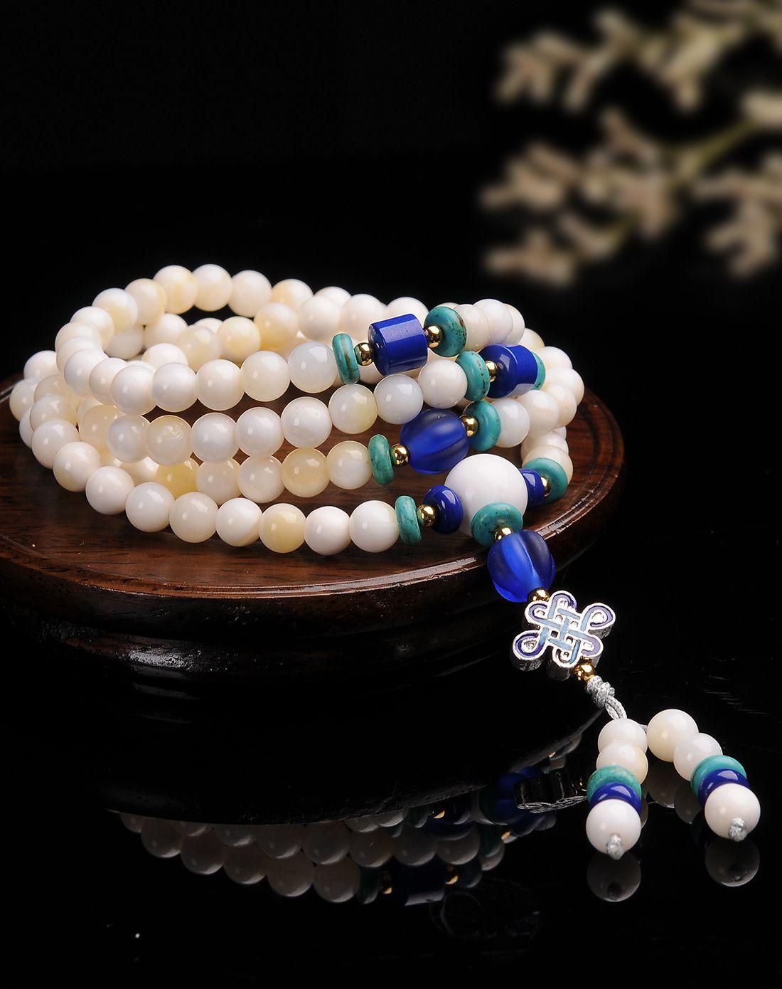 愿用至简唯美的砗磲手链换你一世润洁亮明