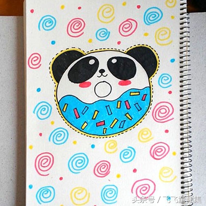 可爱简单的简笔画大熊猫,儿童简笔画教程大熊猫