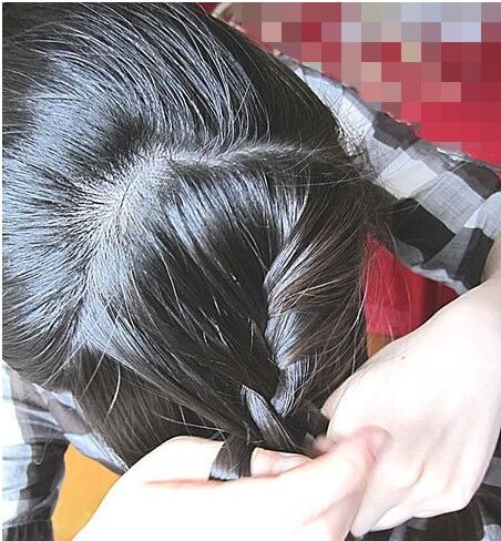 鱼尾麻花辫编发教程,辫鱼尾发简单教程