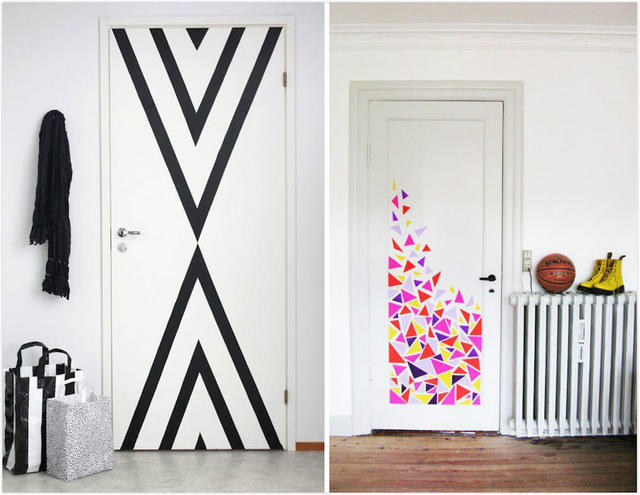 房间门难看怎么装饰,家里不好看的门要怎么装饰