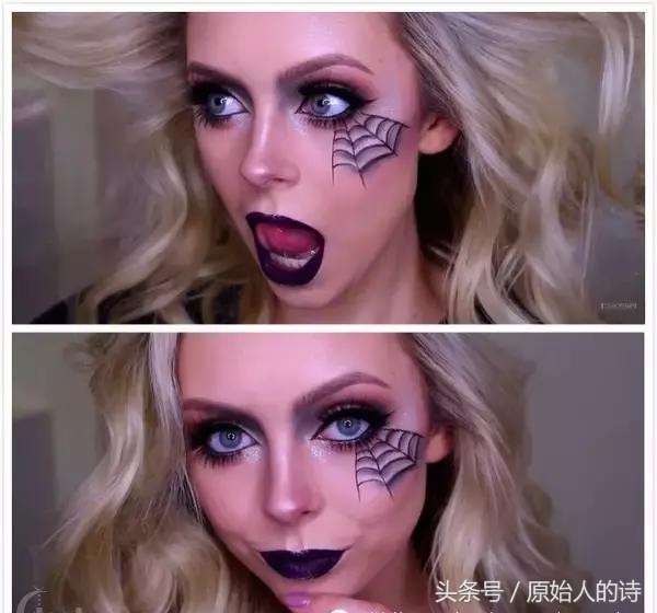 玩妆教程万圣节,简单万圣节化妆教程可爱