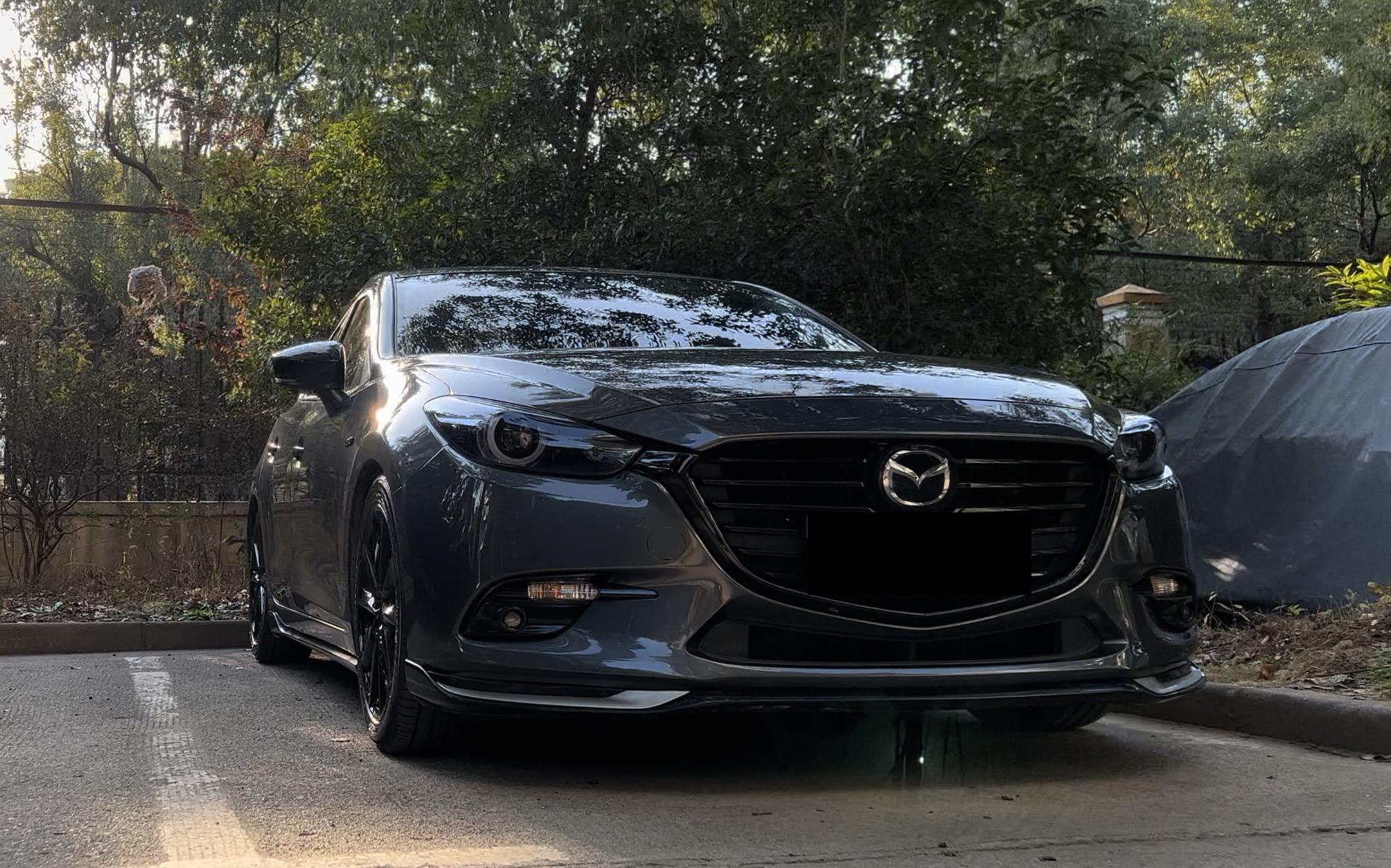 昂克赛拉改装前雾灯双色爆闪,昂克赛拉改装灯与原厂灯