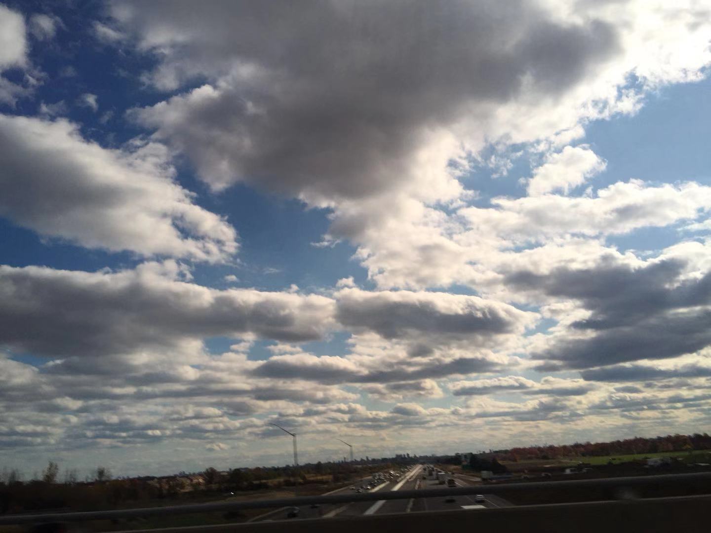 深秋加拿大摄影,深秋的天空特别美