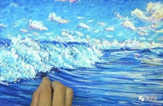 重彩油画棒教程简单,油画棒超美超简单