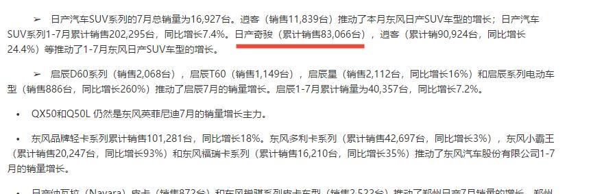 三缸奇骏都卖谁了？8月热销9千辆？我必须为我智商讨个说法