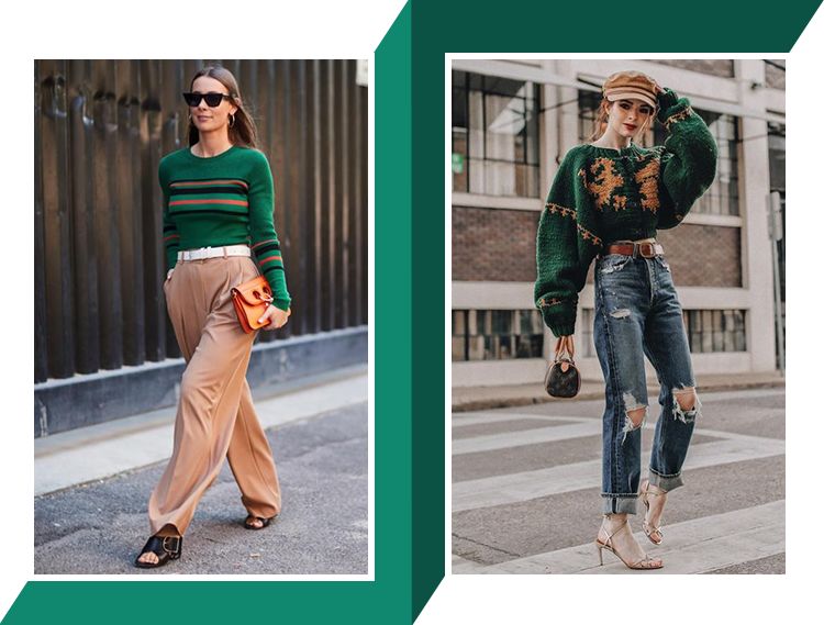 绿色怎么穿更优雅,第一次发现绿色可以穿得这么迷人