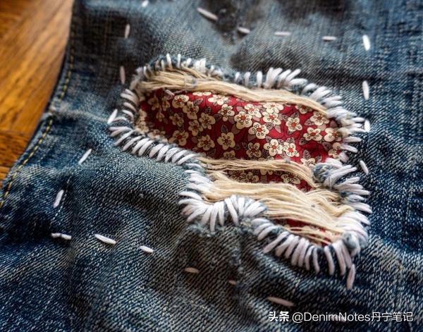简单的缝纫加工活,破旧牛仔裤修补