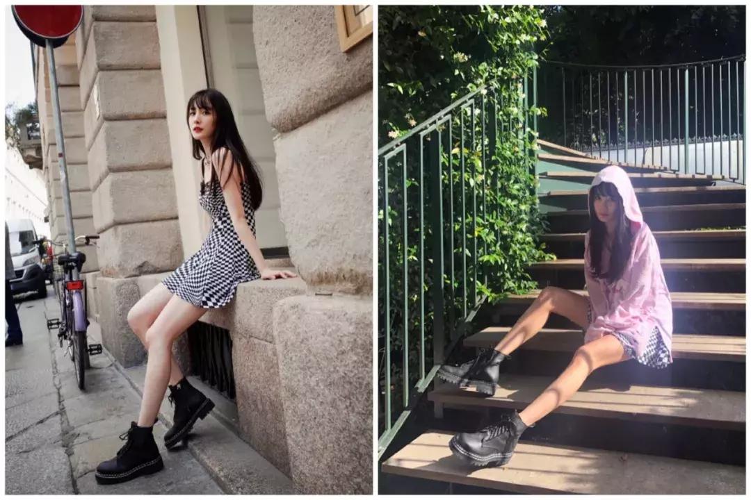 女生买马丁靴,卖女士马丁靴的