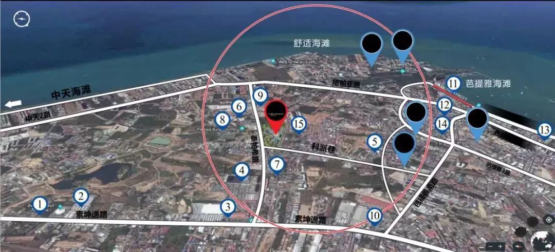 芭提雅海滨,如今的泰国芭堤雅