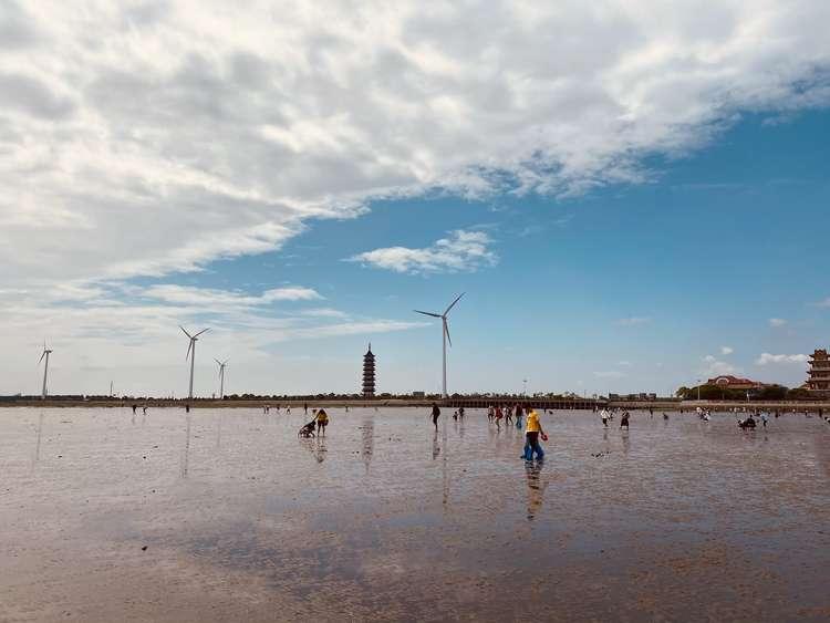 上海沙滩景区,上海奉贤海湾沙滩