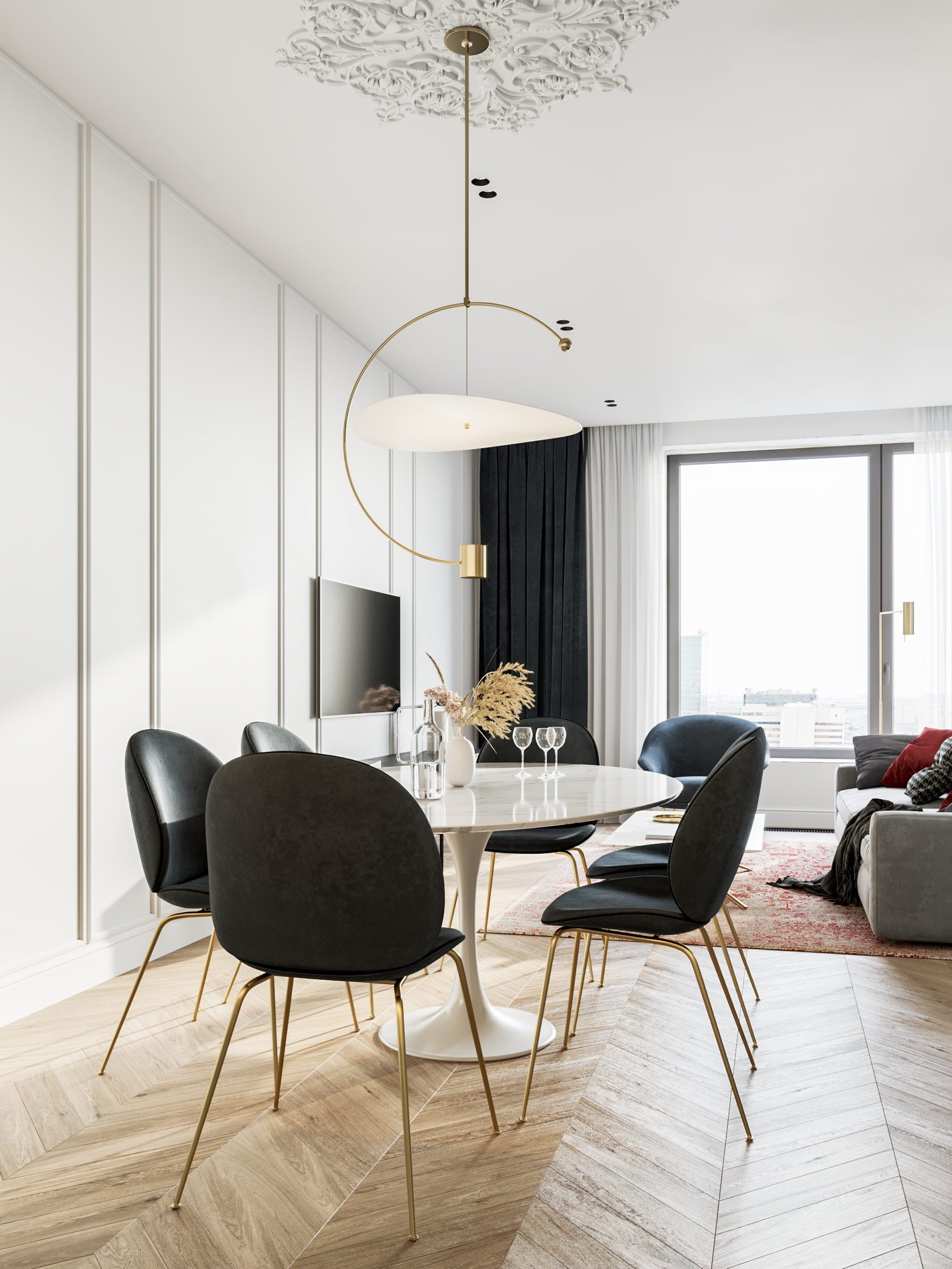 轻奢时尚新中式,轻奢新中式软装