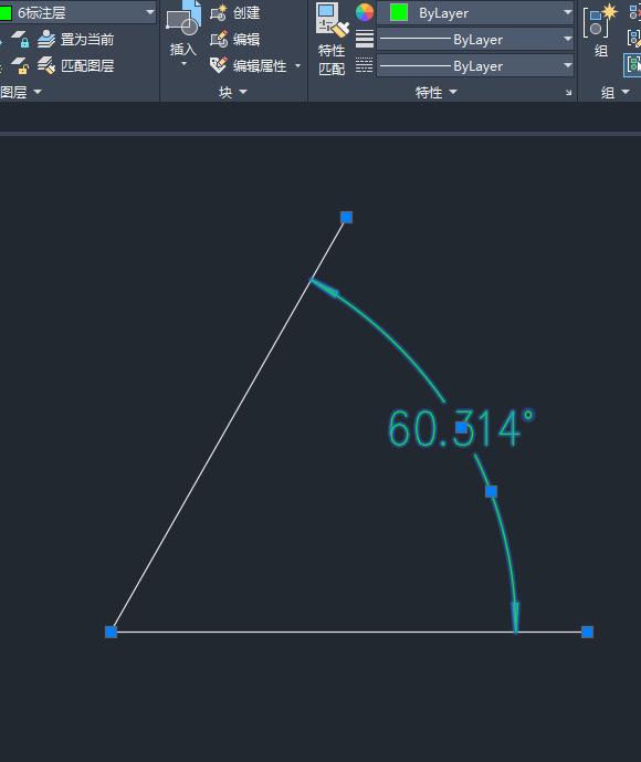 CAD中如何修改角度,cad旋转角度怎么与标注度数不一致