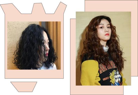 海藻卷发型好打理吗,海藻卷发型中发