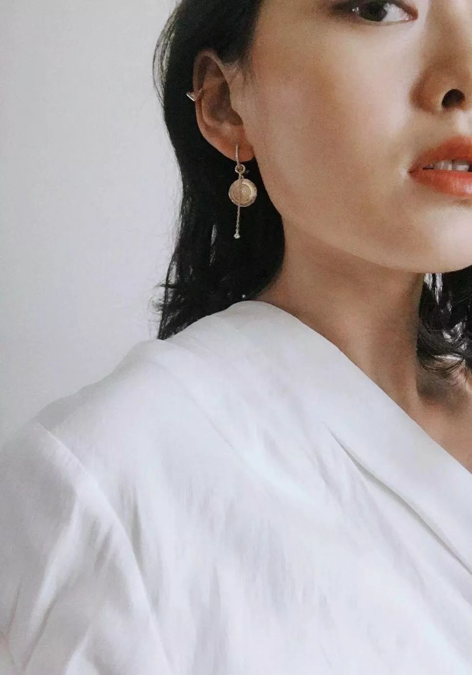 复古金重工项链,复古金项链配纯金吊坠