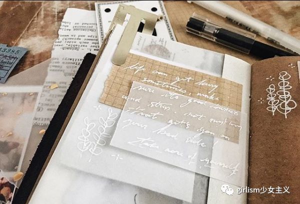 可爱的日系风手帐,简单又可爱的蓝色系手帐