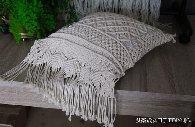 手工纯白棉绳编绳挂件,手工编绳合集名称