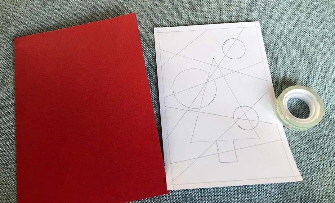 圣诞树卡片手工制作,简单圣诞树画法手绘