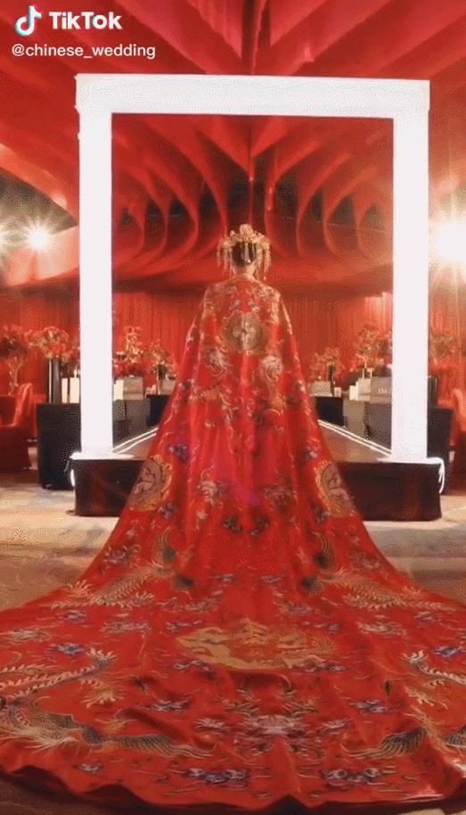 中式婚礼火了好多人观看,火遍全球的中式婚礼