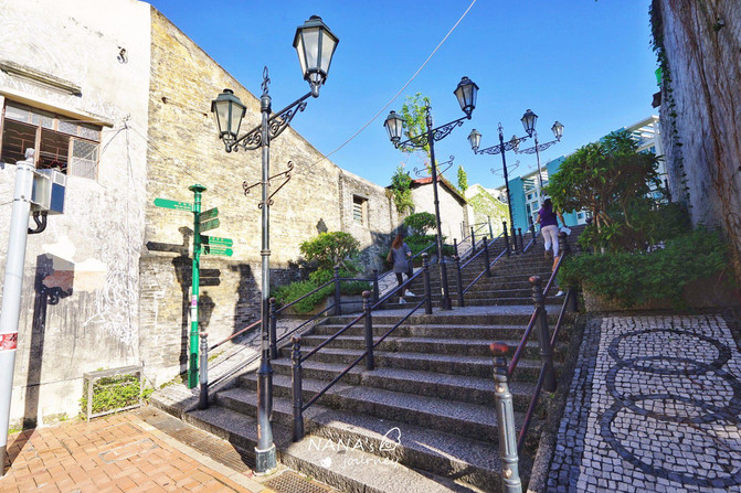 澳门特色街区欧洲风格,澳门葡式异国风情