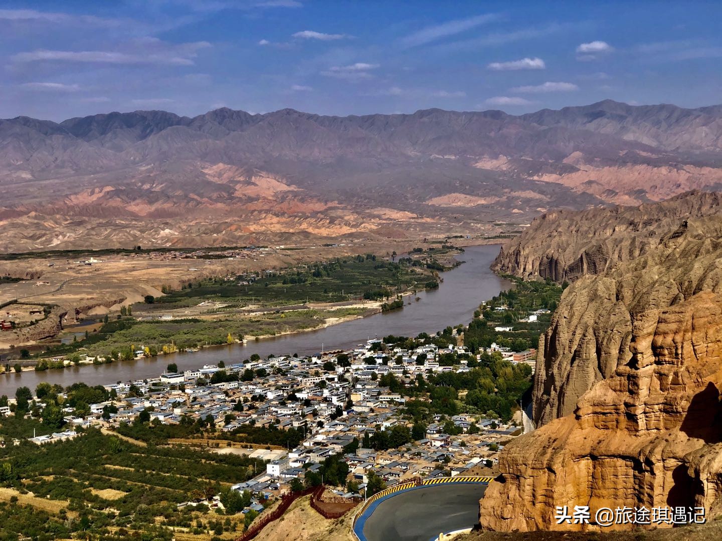 景泰黄河石林22道弯全景,景泰黄河石林全景图