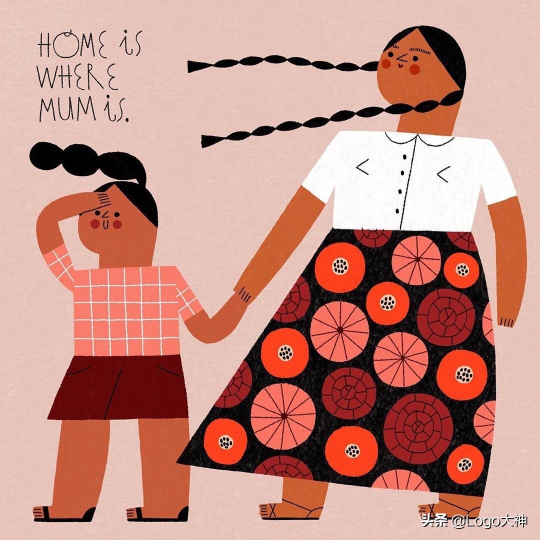 一组插画,一组手绘唯美插画