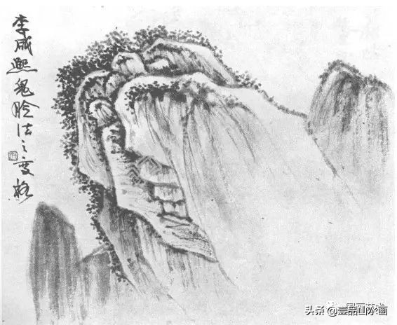 学画简单的山体,山石画法详细讲解