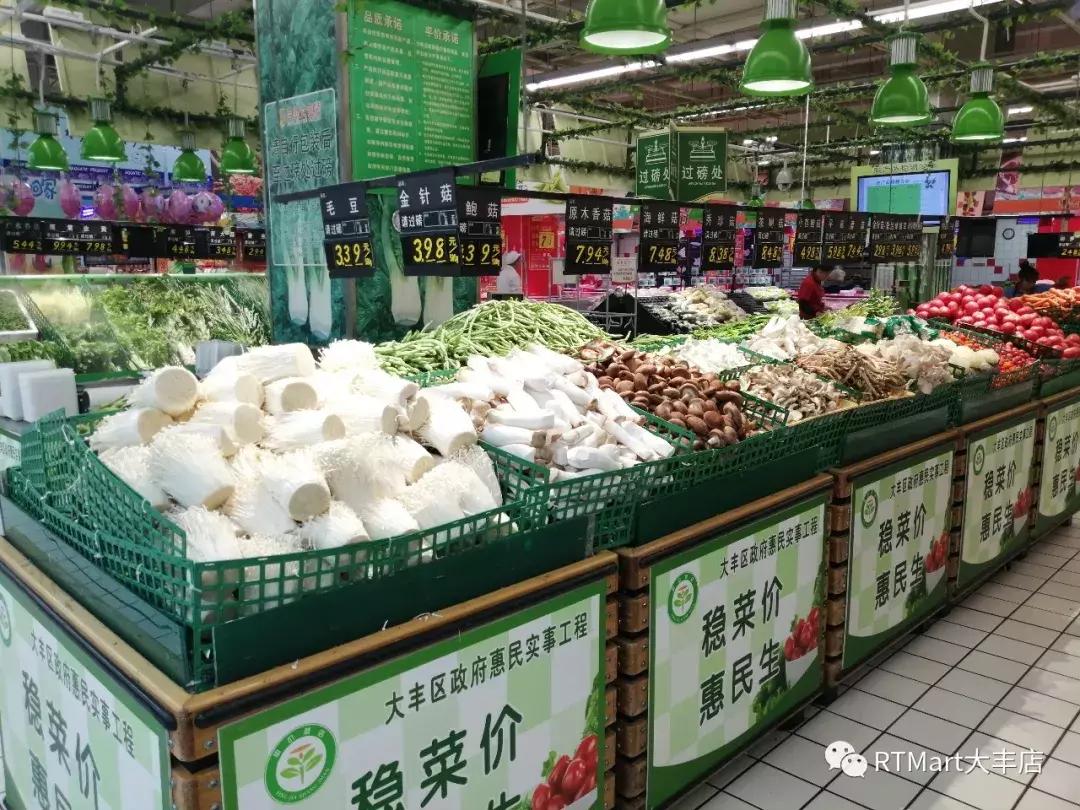 一组超市生鲜区陈列图片,超市物品陈列图片