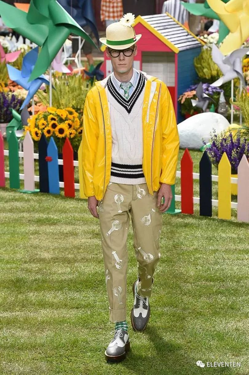 thombrowne2018男装,ThomBrowne2018春夏男装闭场造型