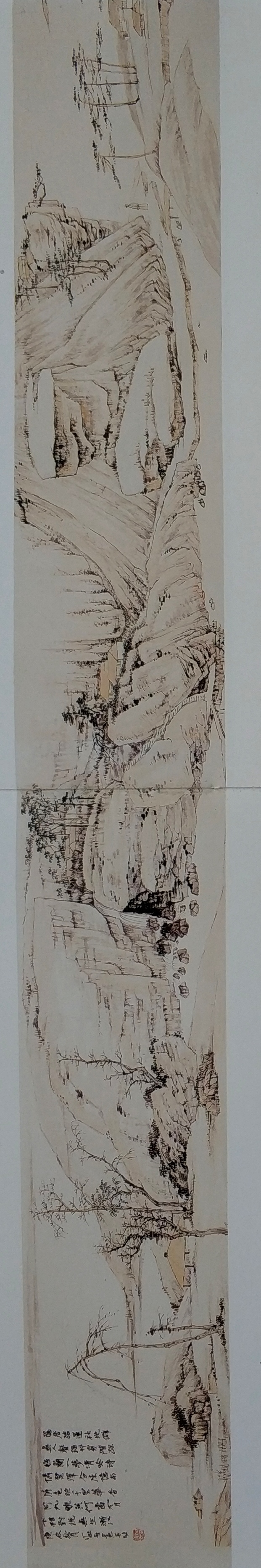 弘仁山水画册页尺寸,弘仁山水书法作品欣赏