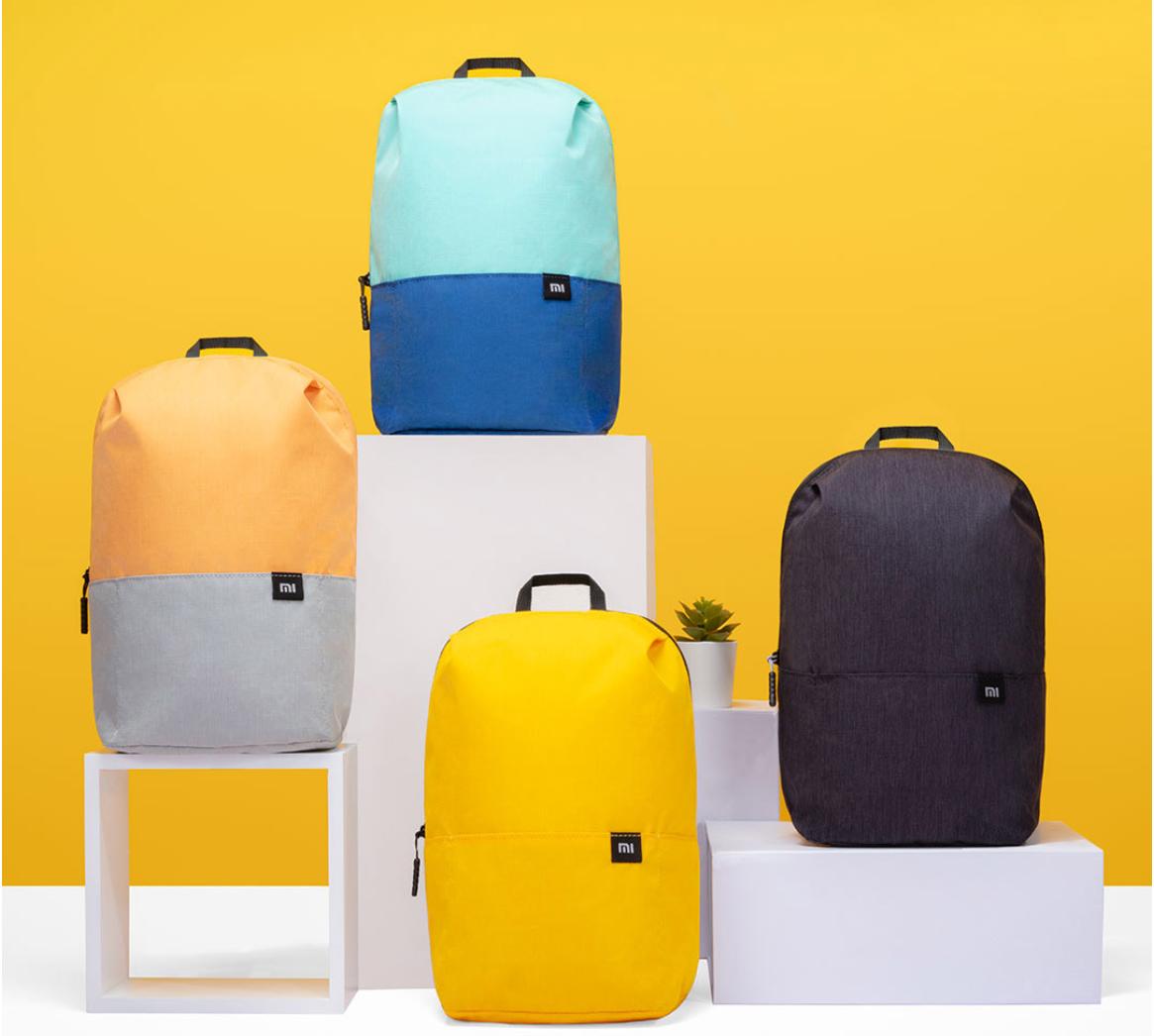 小米小背包最新款,小米清凉夏日双肩包白色