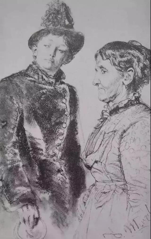 门采尔风景速写高清大图,速写临摹大师作品