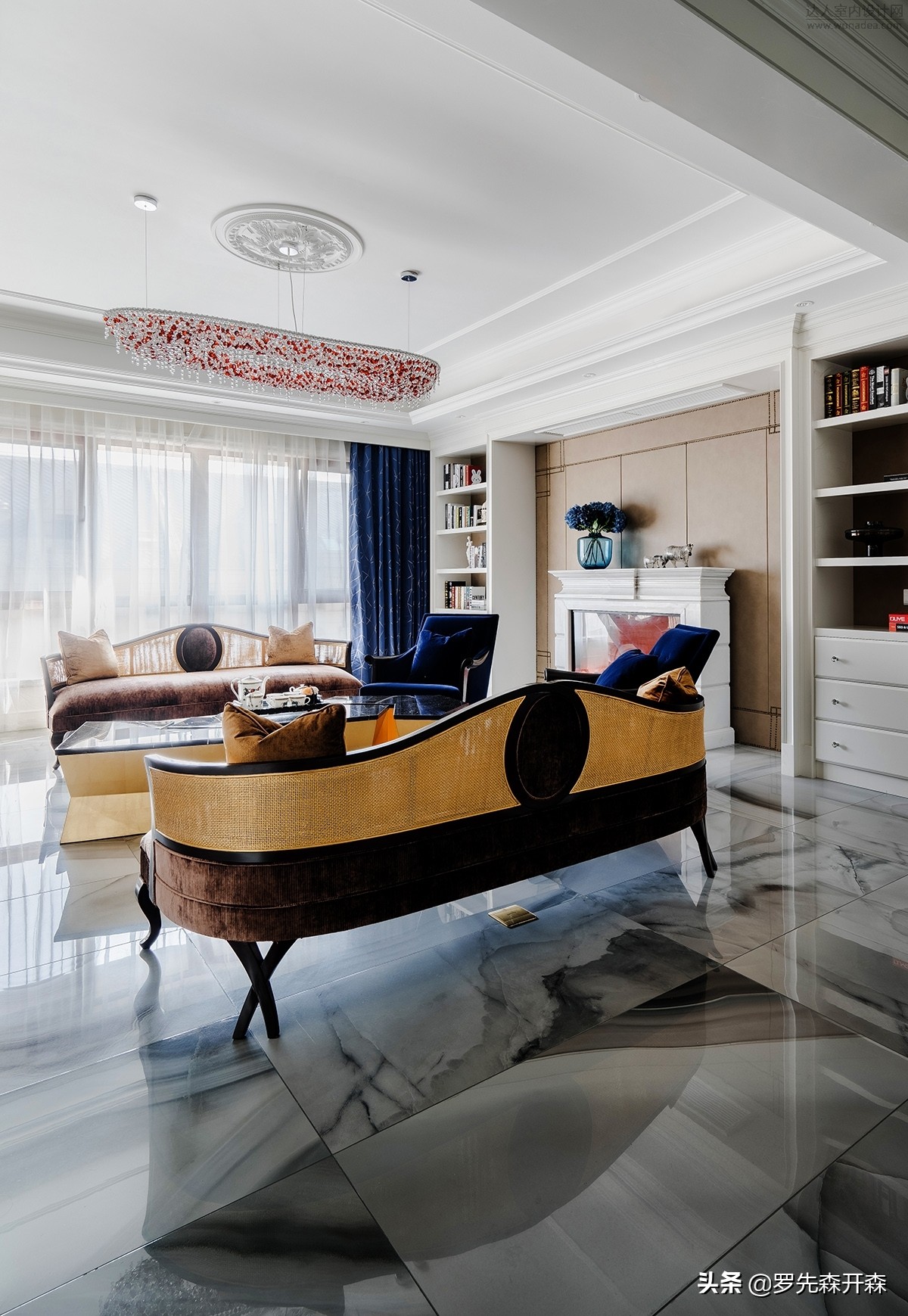 上海127平米轻奢装修效果图,上海140平新中式装修效果图