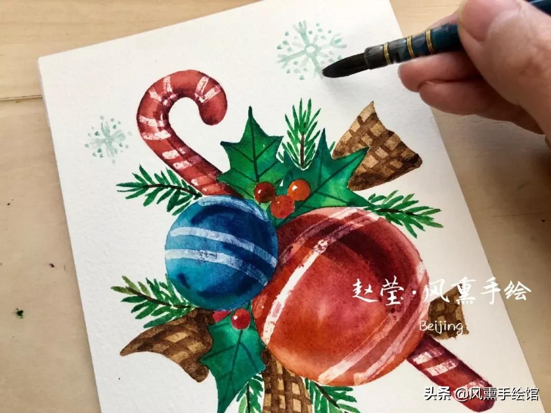 怎么画个贺卡送给圣诞老人,画圣诞贺卡的图片大全简单