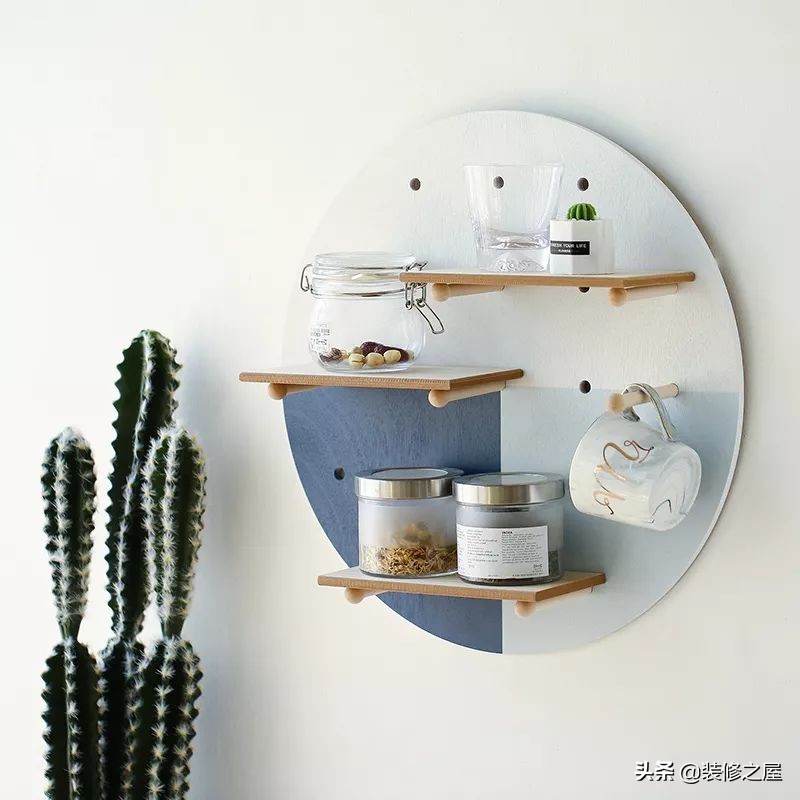 网红洞洞板墙面收纳板,创意实木洞洞板