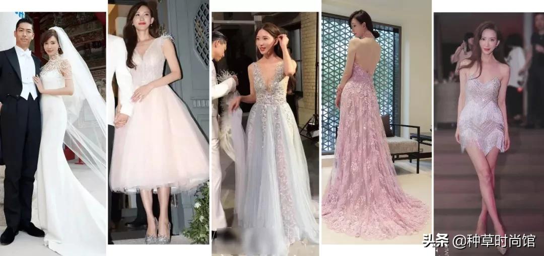 各大明星结婚的婚纱,2019明星婚纱