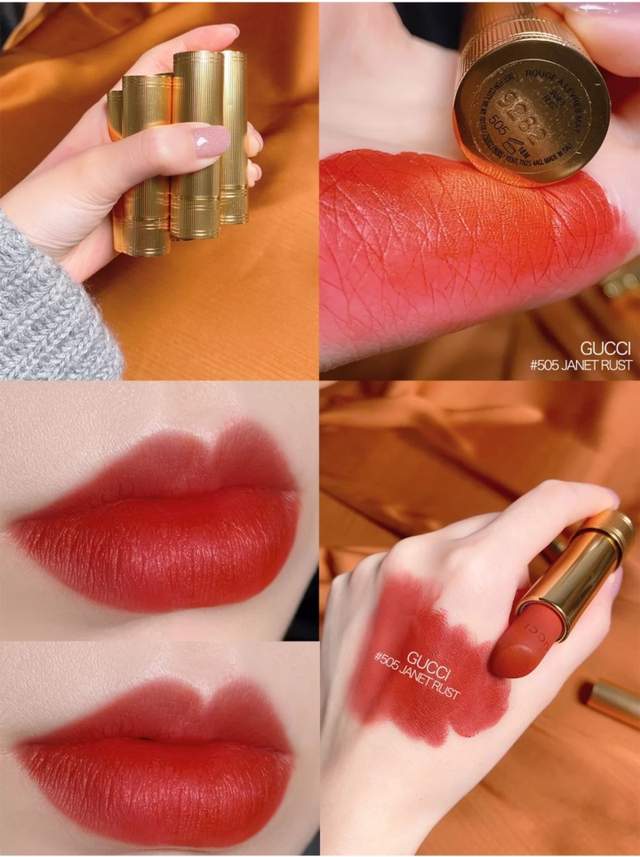 gucci217口红试色,gucci的口红色号推荐