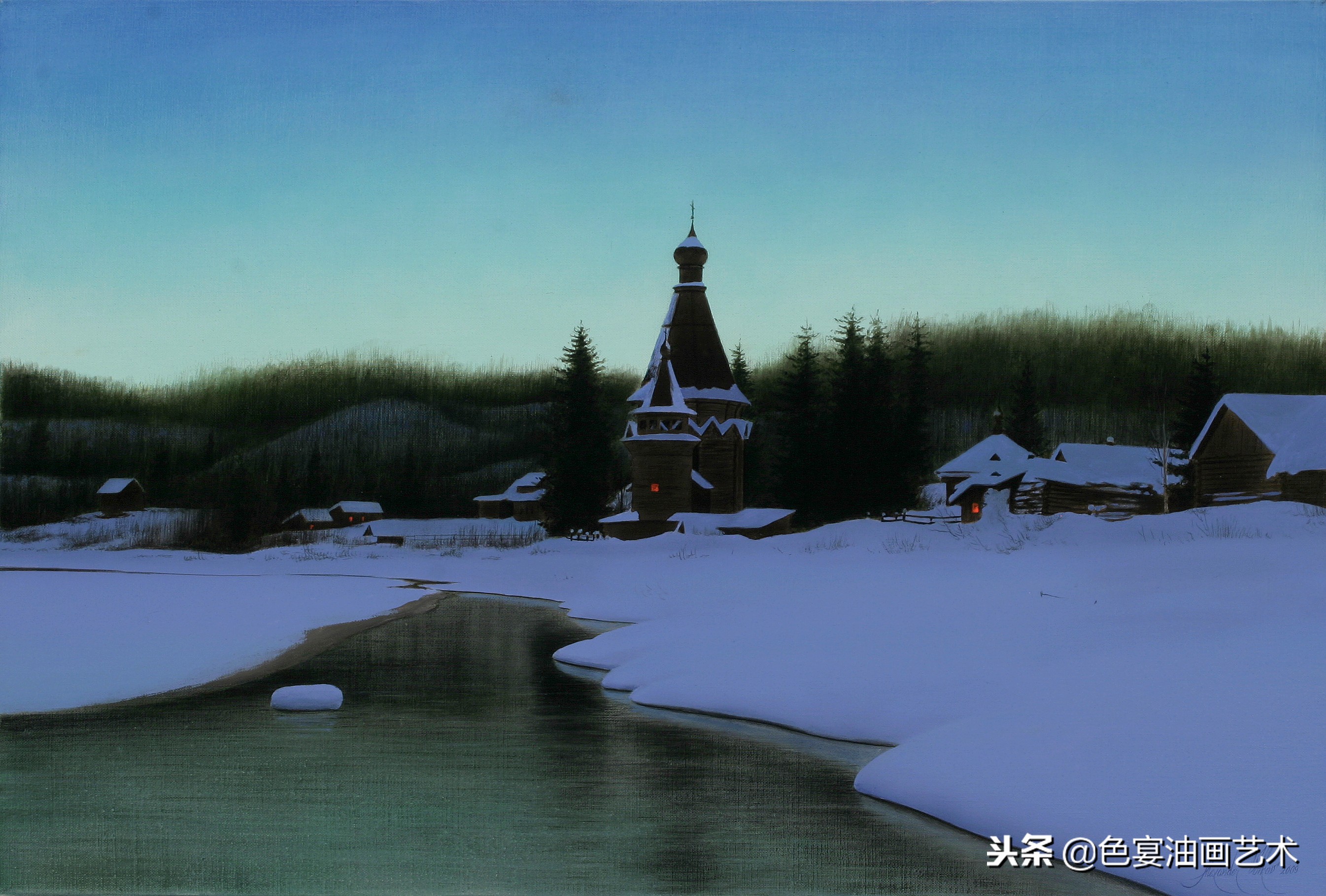 俄罗斯油画大师风景油画教程视频,油画大师油画风景创作教学视频