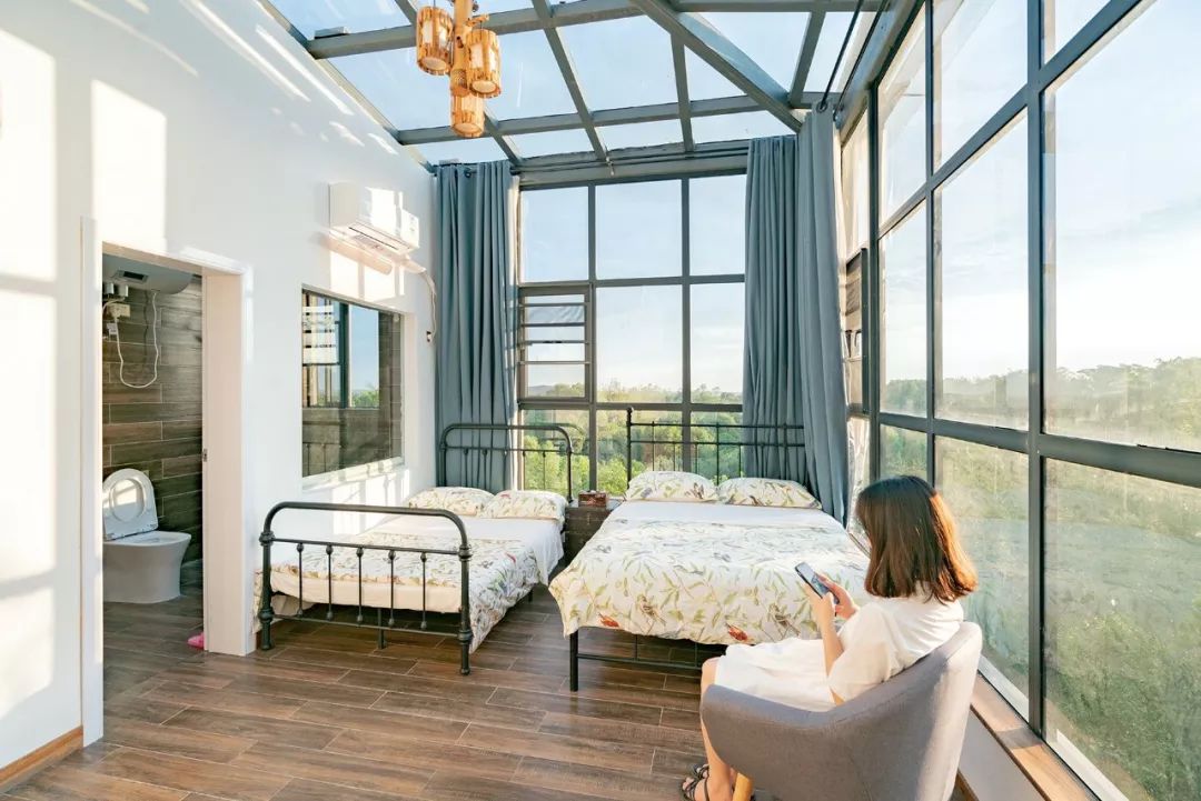 藏在武汉郊野的4家美宿来了，周末晚上来玻璃房看满天繁星