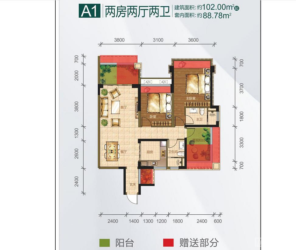 金岛国际一期别墅,金岛国际二期125平样板房