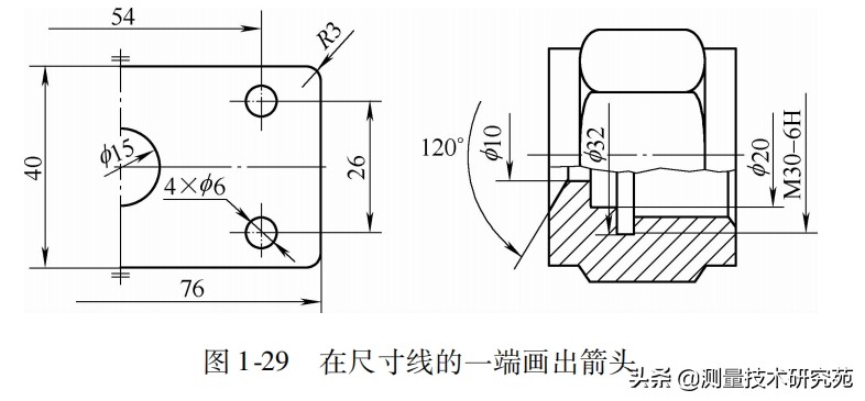 机械图尺寸标注方法大全,机械尺寸标注箭头的大小标准