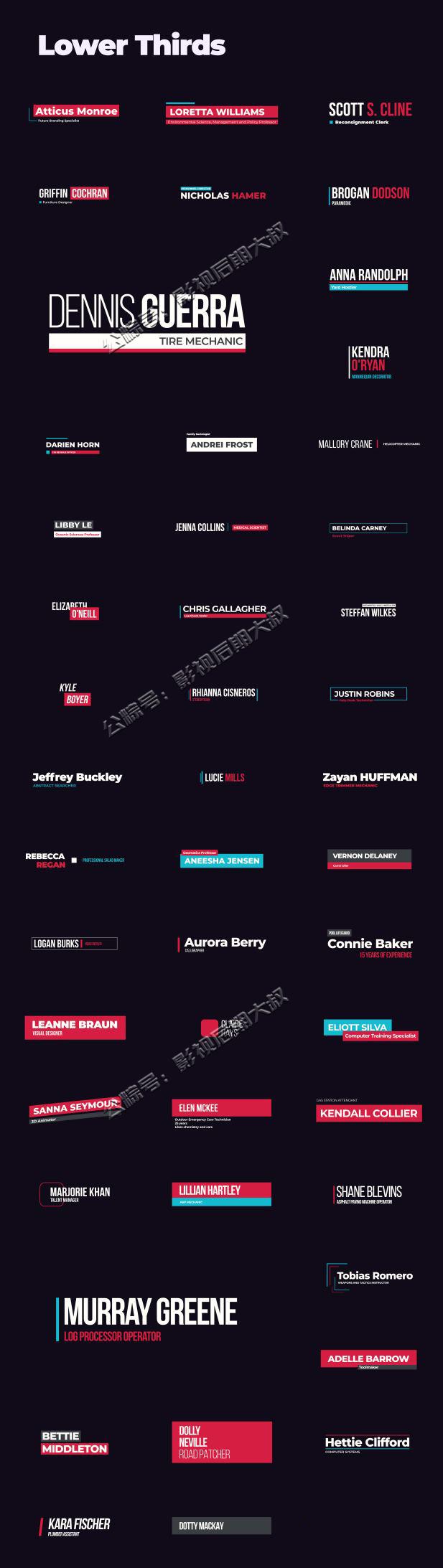 超级NB！6000种运动图形文字动画转场大合集，满足您的所有需求