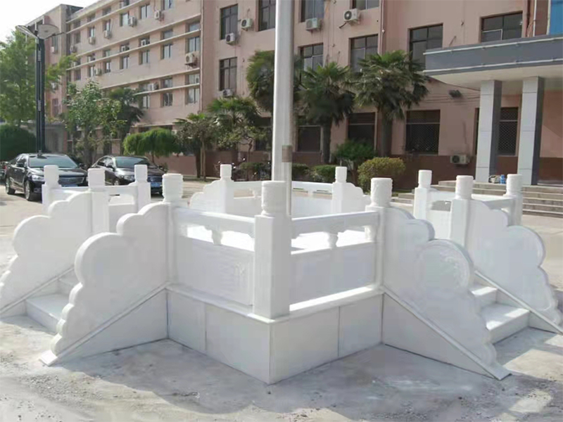 汉白玉石雕石材栏杆多少钱一米,海南汉白玉石材栏杆