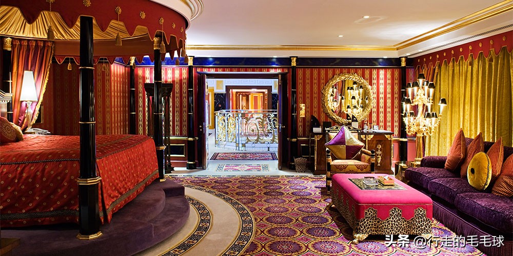 最顶级豪华的迪拜帆船七星级酒店,迪拜七星级帆船酒店最豪华的房间
