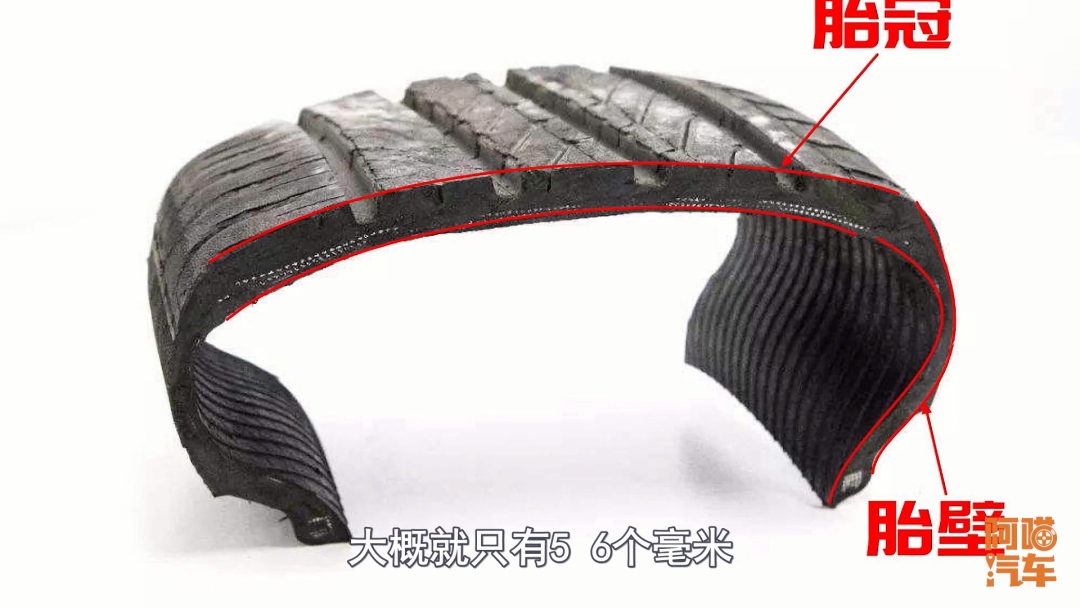 轮胎胎壁蹭破了,汽车轮胎怎样切开