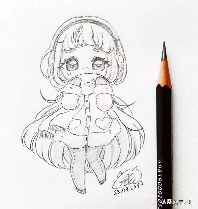线条感十足的动漫人物,线条感很强的人物素描