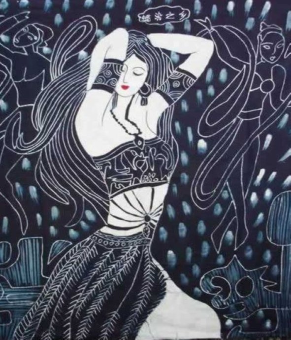 贵州扎染艺术简介,苗族蜡染艺术作品欣赏